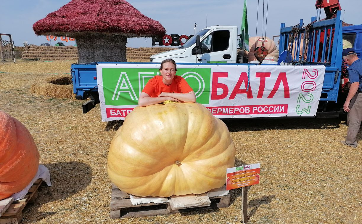 Урожай тулячки Екатерины Колтыковой занял 4-е место на Всероссийском конкурсе гигантских тыкв