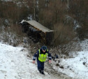 Под Тулой столкнулись фура «Вольво» и пассажирский автобус