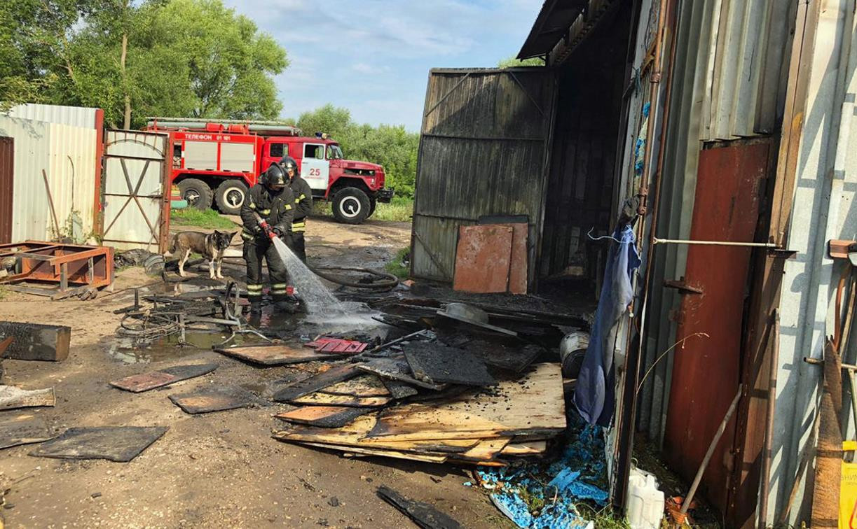 В Новомосковске на пожаре пострадал мужчина