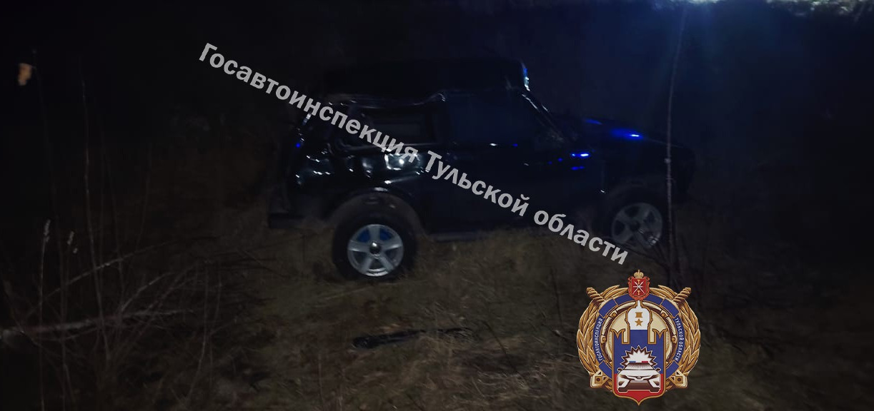 В Куркинском районе Lada улетела в кювет: три человека пострадали 