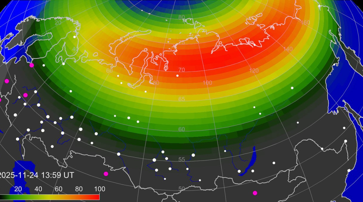 В ночь на 25 ноября туляки могут увидеть полярное сияние