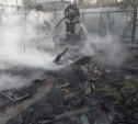 В Туле рядом с Пролетарским парком полностью сгорела дача