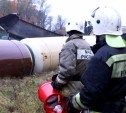 Крушение поезда в Тульской области: видео с места происшествия