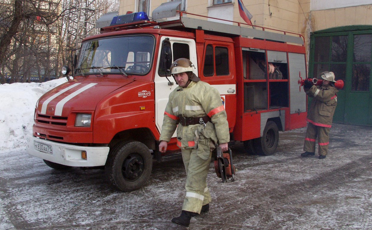 В Дворяниново добровольная пожарная команда прибыла первой на пожар