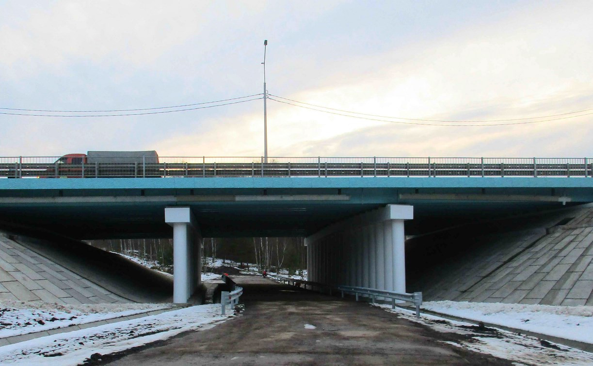 На трассе М-2 в Тульской области отремонтировали четыре путепровода