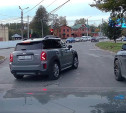 На ул. Каракозова в Туле заметили торопливый мини-кроссовер