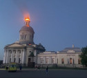 Во время атаки беспилотников загорелся купол Свято-Никольского собора в Епифани 