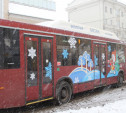 В Туле троллейбусы, автобусы и трамваи украшают к Новому году