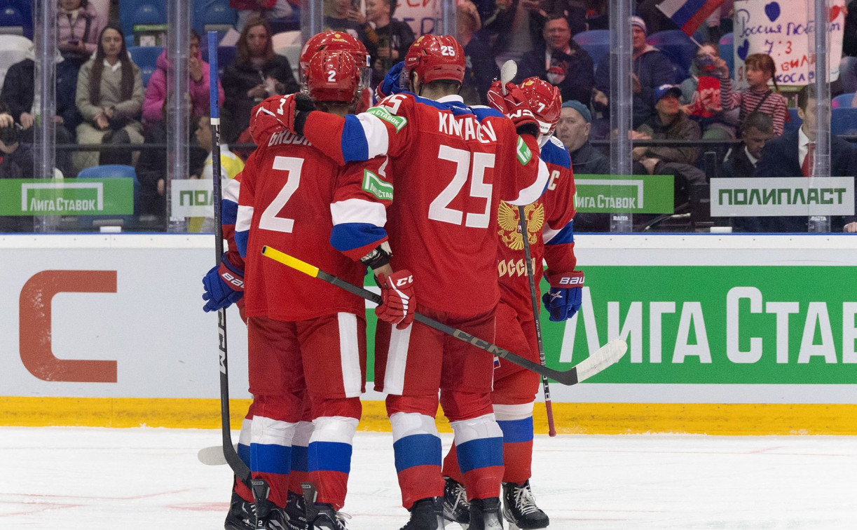 Сборная России по хоккею обыграла команду Белоруссии в Туле