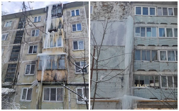 Сосульки высотой в несколько этажей: читатели Myslo делятся фотографиями ледяных глыб