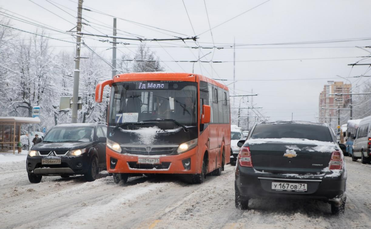 На Тульскую область надвигается снегопад: ГИБДД просит водителей быть крайне внимательными