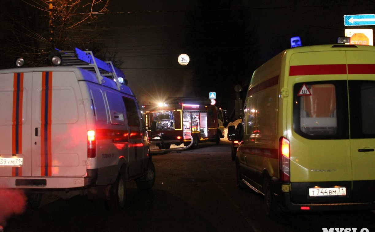 При тушении пожара на ул. Пушкинской в Туле обнаружили труп