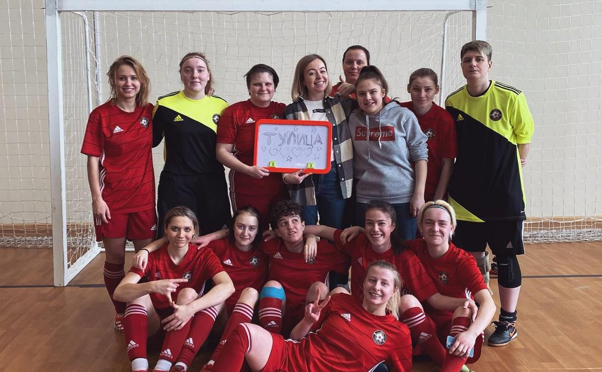 Женская футбольная команда из Тулы выступила в Первой лиге
