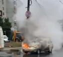 На ул. Вильямса в Туле загорелся автомобиль