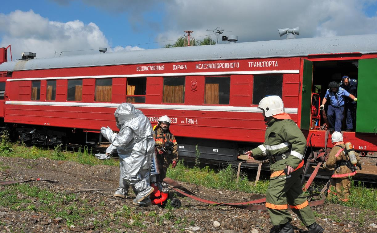 В Тульской области подготовили к работе два пожарных поезда