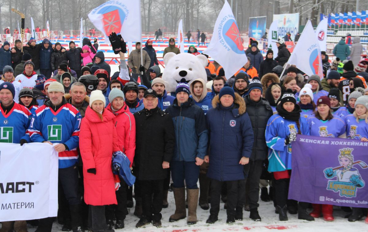 В Туле прошел Фестиваль по хоккею в валенках на Кубок партии «Единая Россия»