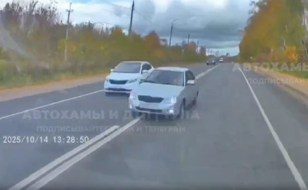 В Узловой автоледи едва не устроила лобовое ДТП