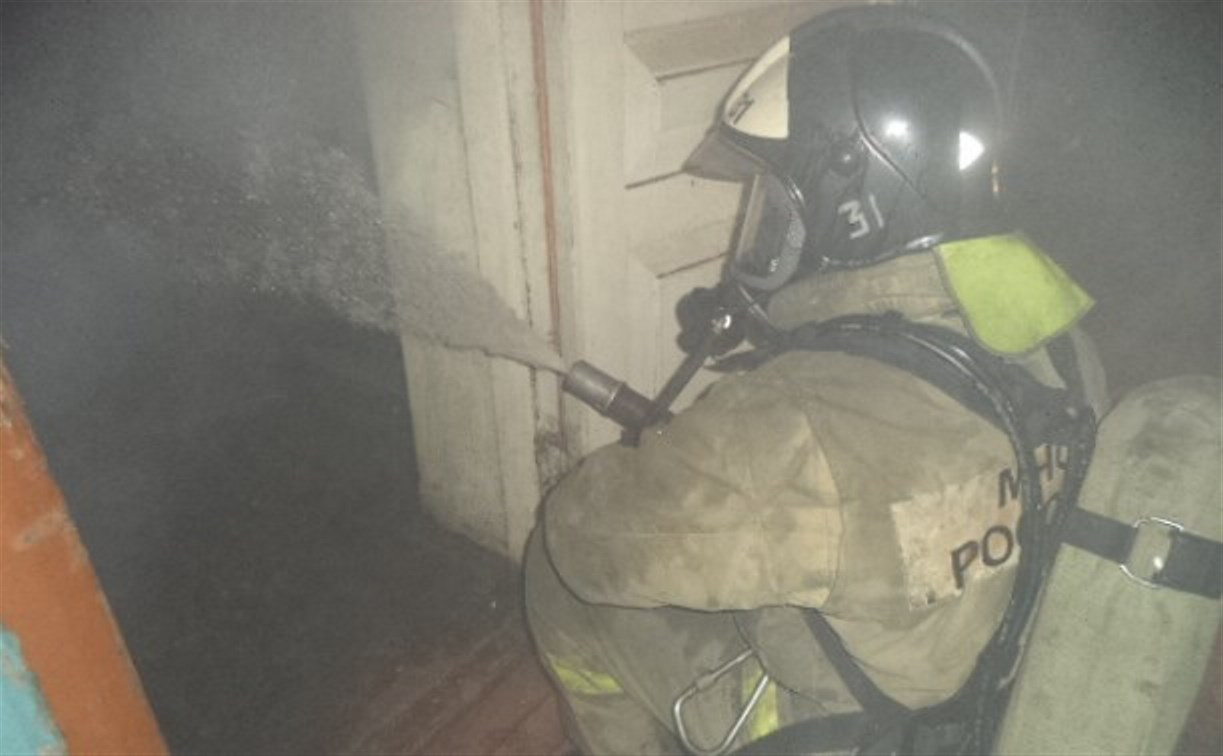 В ночном пожаре в Щекинском районе погиб человек