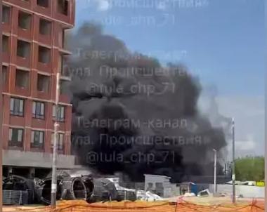 В Горелках загорелся грузовик 