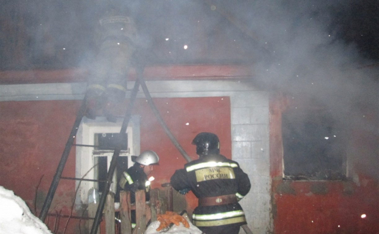 В Белевском районе горели два жилых дома