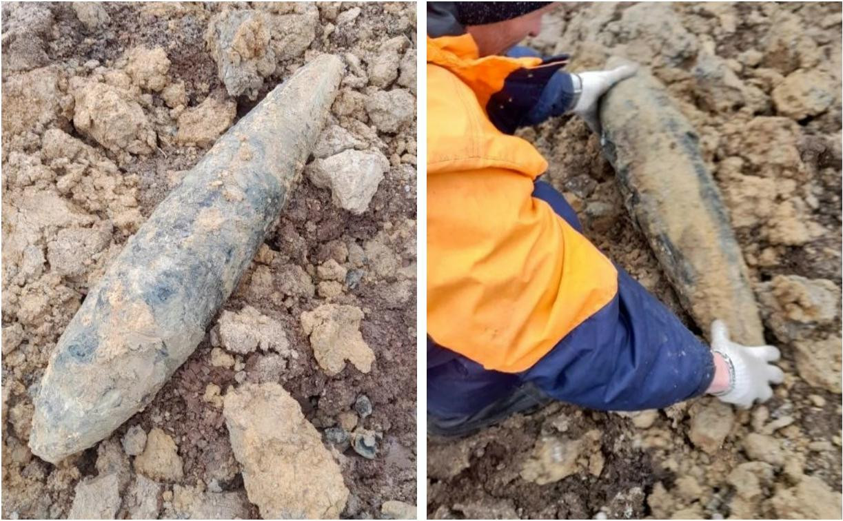 В Туле в районе карьера Кирпичного завода найден снаряд