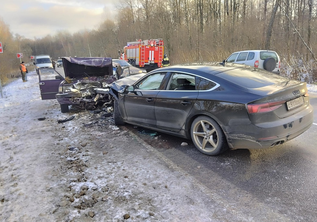 В Одоевском районе Audi вылетела на встречку: четыре человека пострадали