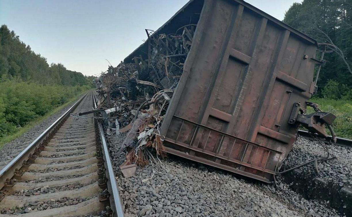 Ущерб от сошедшего с путей поезда в Тульской области превысил 2 млн рублей