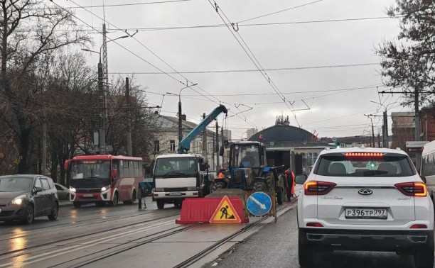 Ограничение движения трамваев по Пролетарскому мосту в Туле продлили до 30 ноября