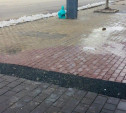 Администрация Тулы: Ямочный ремонт тротуарной плитки – это временно