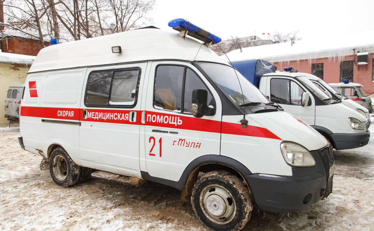 В Богородицке наледь с крыши упала на коляску с новорожденным 