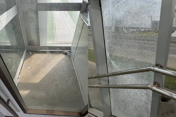 Туляки пожаловались на плачевное состояние надземного перехода в районе парка «Патриот»