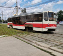 В Туле в районе НПО «Сплав» трамвай сошёл с рельсов