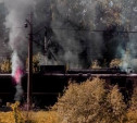 В Ясногорском районе загорелся грузовой поезд