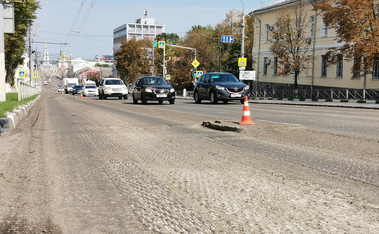 Ремонт дороги на проспекте Ленина завершат к середине сентября