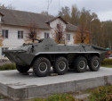 В Суворове на аллее Мужества установили БТР-70