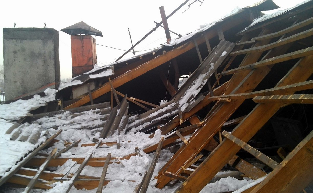 В Тульской области рухнула крыша ветхого барака