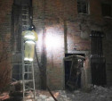 Ночью в Новомосковске горело заброшенное здание