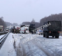 Два человека пострадали в ДТП с фурами в Веневском районе. Спецтехника помогает освобождать дорогу