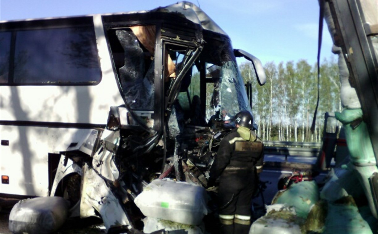 В Тульской области в ДТП с автобусом пострадали семь пассажиров