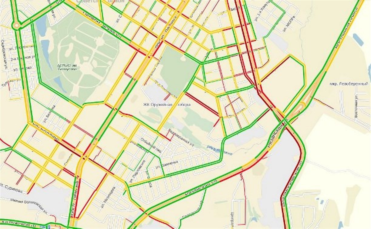 Новомосковское шоссе встало в огромной пробке