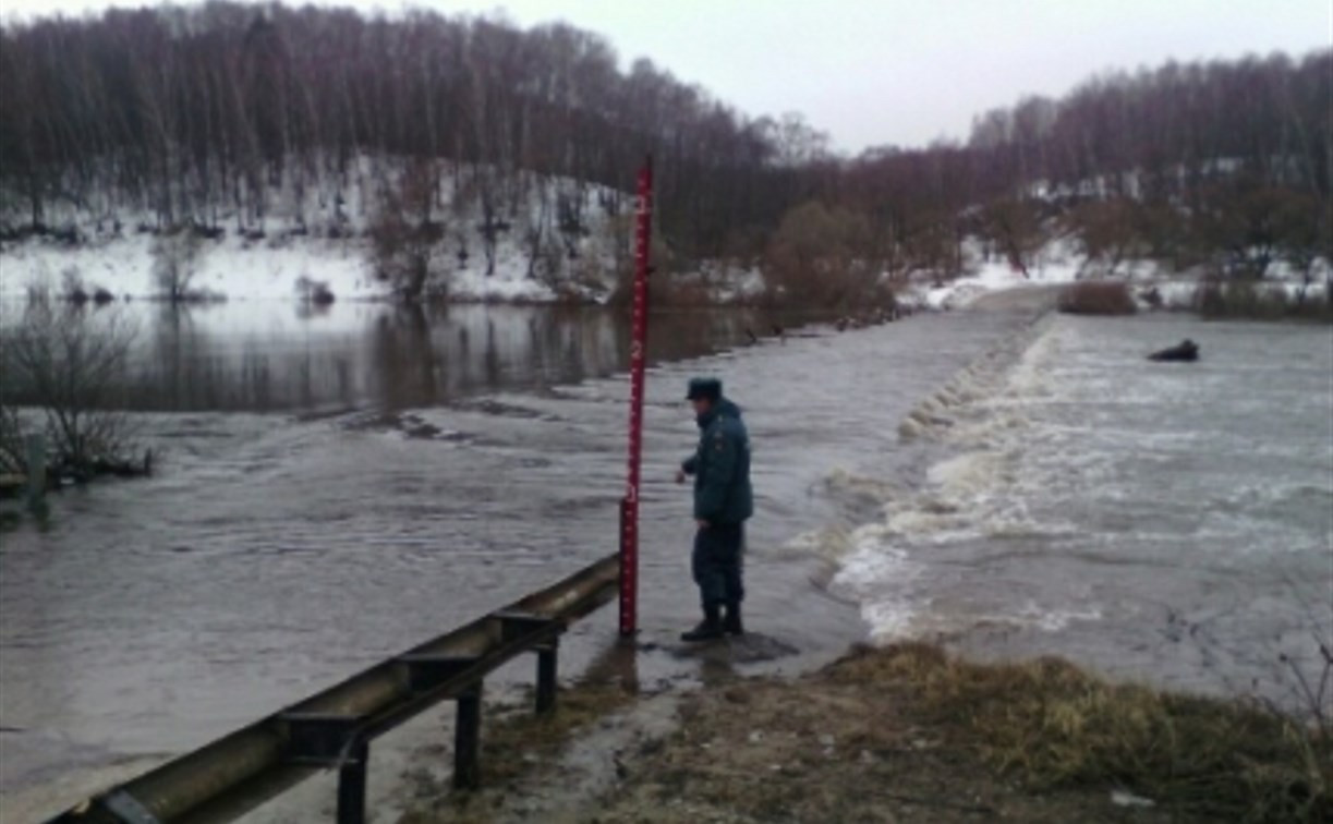 На реке Оке затоплены два низководных моста 