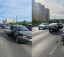 ДТП парализовало движение на Павшинском мосту в Туле 