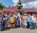 К тульским детям на праздник летом пришли Дед Мороз и Снегурочка 