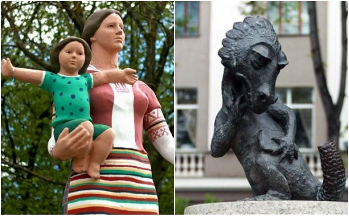 «Кузя и мама», памятник «хвосту»: две скульптуры из Тульской области вошли в топ-100 самых необычных
