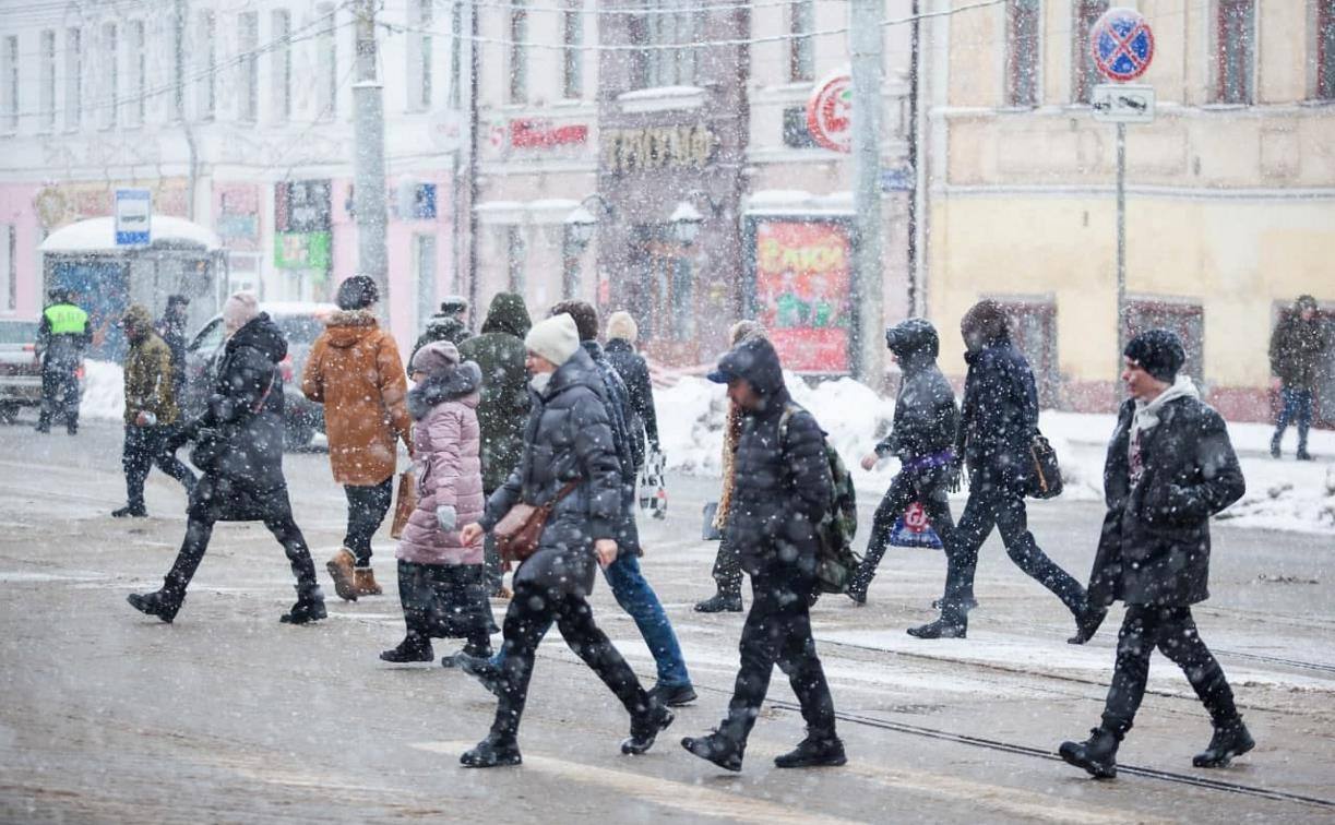 В Туле снег шел непрерывно более семи часов