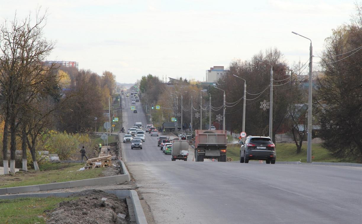 Ремонт Московского шоссе в Туле завершат к 25 ноября