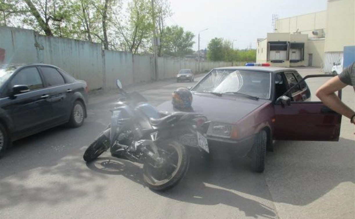 За сутки на дорогах Тулы пострадали два мотоциклиста