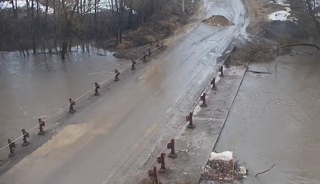 Еще один мост в Тульской области затопило из-за паводка