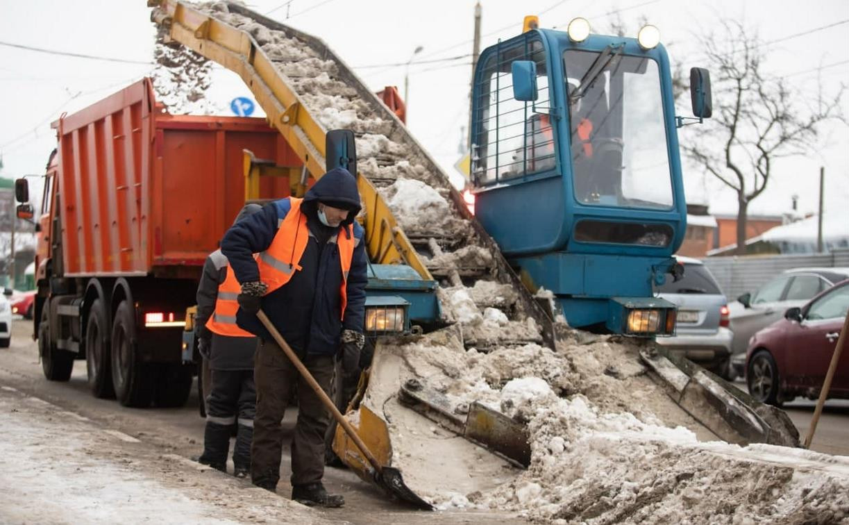 В Туле на ул. Н. Руднева из-за уборки снега ограничат движение транспорта
