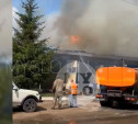В Богородицке загорелась пожарная часть: видео